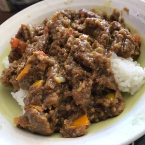 鶏胸肉でドライカレー